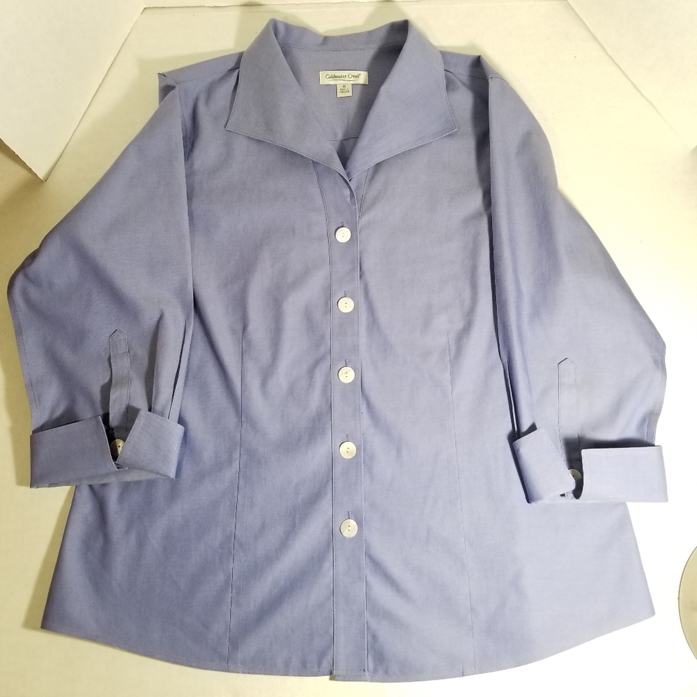Coldwater Creek Blue Tunic Top Size Womens 1X